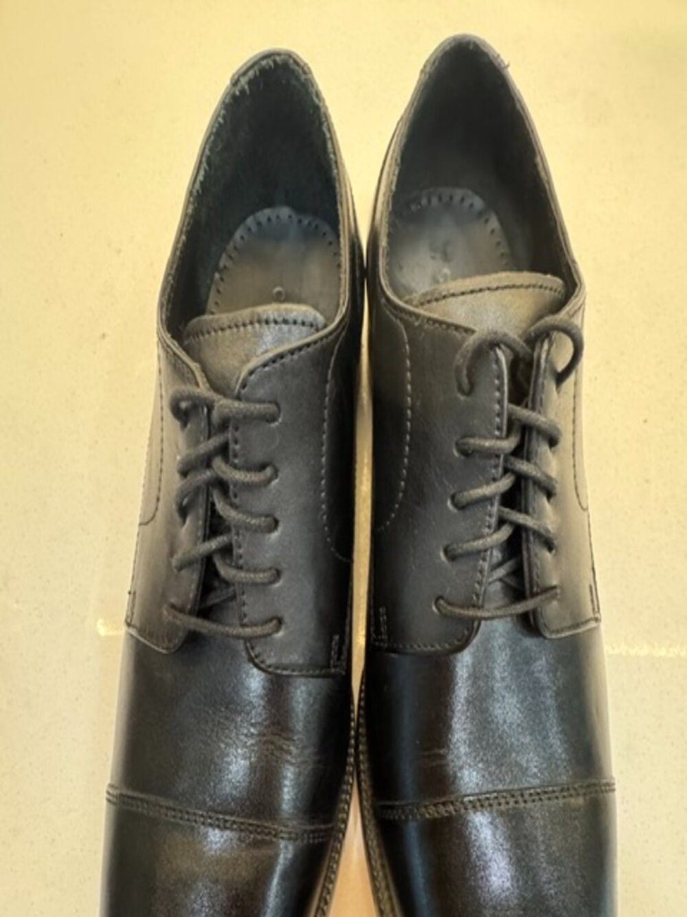 NEW Cole Hahn Men's Black Cap Toe Modern Oxford waterproof sz 9M